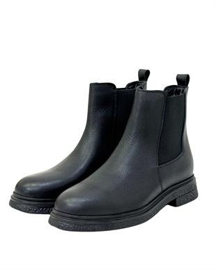 Hakiki Deri 3 Cm Kauçuk Tabanlı Bot