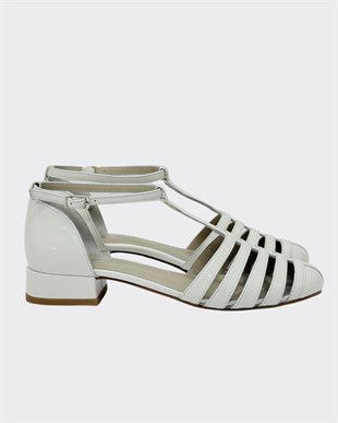 Hakiki Deri 3 Cm Topuklu Tasarım Ayakkabı