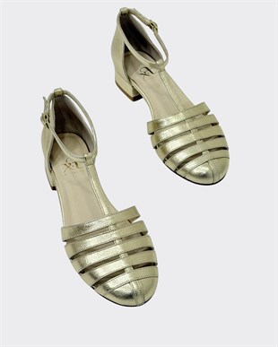 Hakiki Deri 3 Cm Topuklu Tasarım Ayakkabı