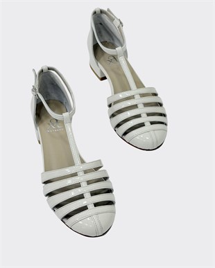 Hakiki Deri 3 Cm Topuklu Tasarım Ayakkabı