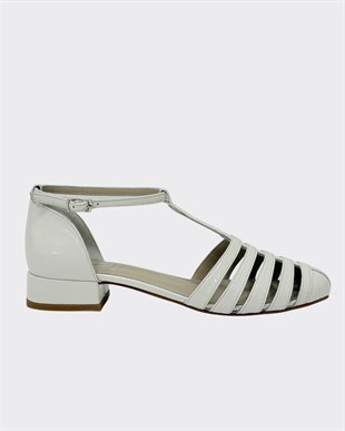 Hakiki Deri 3 Cm Topuklu Tasarım Ayakkabı