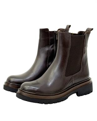 Hakiki Deri Fermuarlı Sade Postal