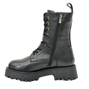 Hakiki Deri Toka Detaylı Tasarım Postal