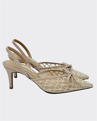 Özel Dokulu Transparan Tasarım Stiletto
