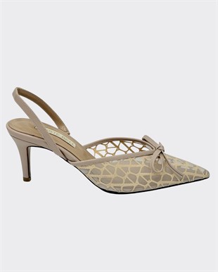 Özel Dokulu Transparan Tasarım Stiletto