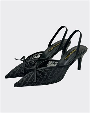 Özel Dokulu Transparan Tasarım Stiletto