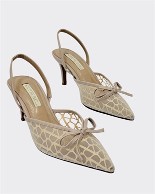 Özel Dokulu Transparan Tasarım Stiletto