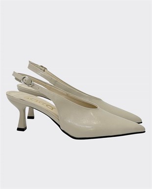 Özel V Kesim 7 Cm Rahat Topuklu Tasarım Stiletto