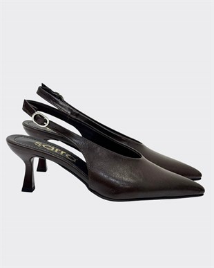 Özel V Kesim 7 Cm Rahat Topuklu Tasarım Stiletto