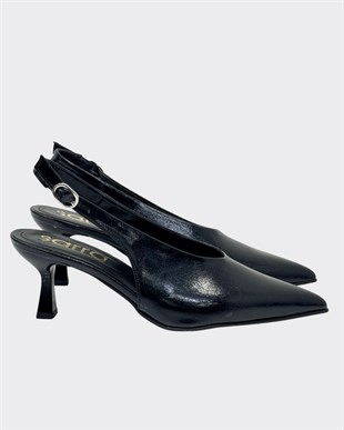 Özel V Kesim 7 Cm Rahat Topuklu Tasarım Stiletto