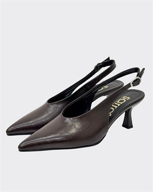 Özel V Kesim 7 Cm Rahat Topuklu Tasarım Stiletto