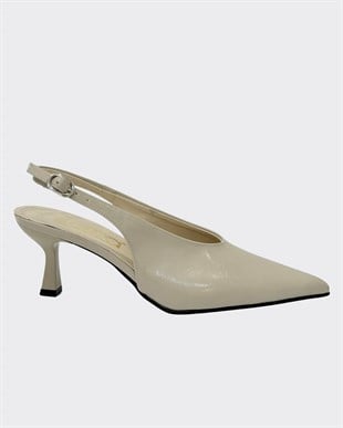 Özel V Kesim 7 Cm Rahat Topuklu Tasarım Stiletto