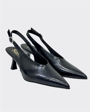 Özel V Kesim 7 Cm Rahat Topuklu Tasarım Stiletto