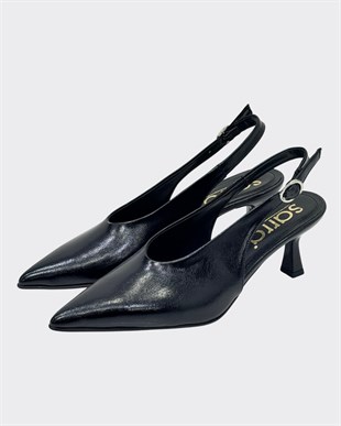 Özel V Kesim 7 Cm Rahat Topuklu Tasarım Stiletto