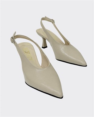 Özel V Kesim 7 Cm Rahat Topuklu Tasarım Stiletto