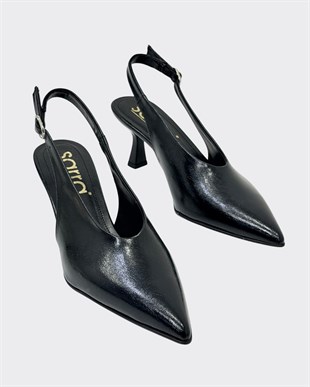 Özel V Kesim 7 Cm Rahat Topuklu Tasarım Stiletto
