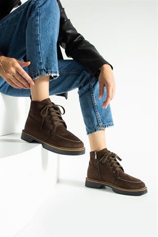 Pantolan Boy 3 Cm Tabanlı Fermuar Detaylı Bot