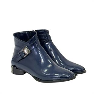 Pantolon Boy Gerçek Taşiı Tasarımlı Topuklu Bot