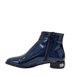 Pantolon Boy Gerçek Taşiı Tasarımlı Topuklu Bot