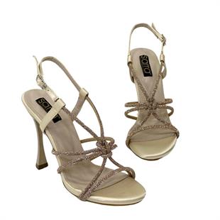 Platform Tabanlı Büzgü Tek Bantlı Ayakkabı