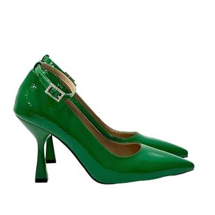 Rugan Bilekten Bağlamalı 9 Cm Topuklu Stiletto