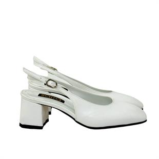 Sade Arkası Açık 6 Cm Rahat Topuklu Ayakkabı