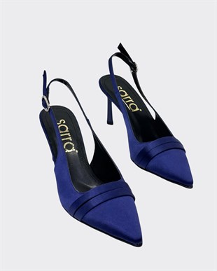 Saten 9 Cm Rahat Topuklu Stiletto