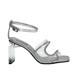 Şeffaf Tasarım 9 Cm Topuklu Rahat Ayakkabı