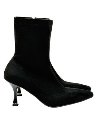 Streç 7 Cm Rahat Topuklu Stiletto Bot