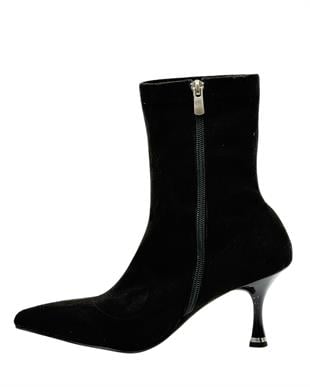Streç 7 Cm Rahat Topuklu Stiletto Bot