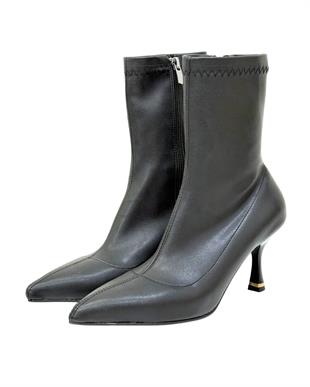 Streç 7 Cm Rahat Topuklu Stiletto Bot