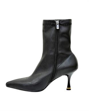 Streç 7 Cm Rahat Topuklu Stiletto Bot