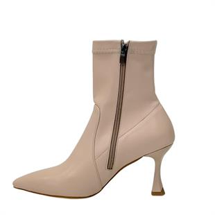 Streç 8 Cm Rahat Topuklu Stiletto Bot