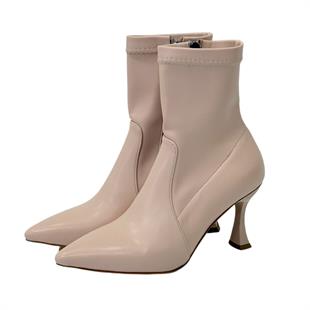 Streç 8 Cm Rahat Topuklu Stiletto Bot