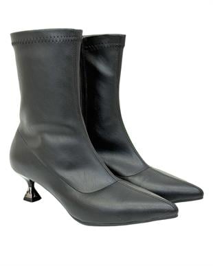 Streç Fındık Topuklu Stiletto Bot
