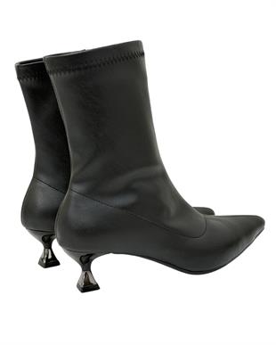 Streç Fındık Topuklu Stiletto Bot