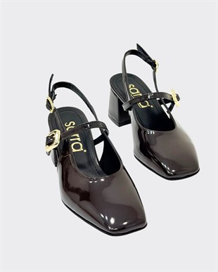 Tek Bantlı 6 Cm Rahat Topuklu Ayakkabı