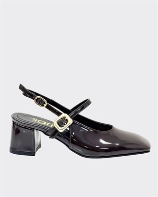 Tek Bantlı 6 Cm Rahat Topuklu Ayakkabı