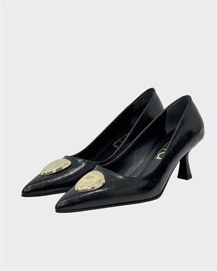 Toka Tasarımlı 6 Cm Rahat Topuklu Stiletto