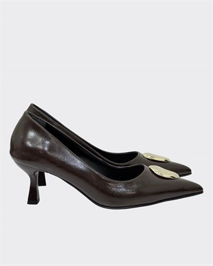 Toka Tasarımlı 6 Cm Rahat Topuklu Stiletto