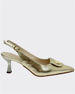 Toka Tasarımlı 7 Cm Rahat Topuklu Stiletto