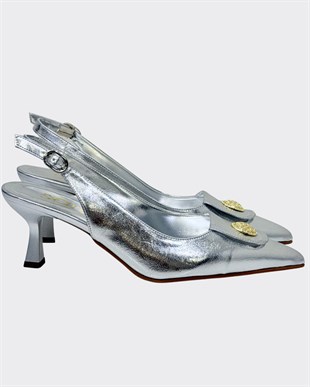 Toka Tasarımlı 7 Cm Rahat Topuklu Stiletto