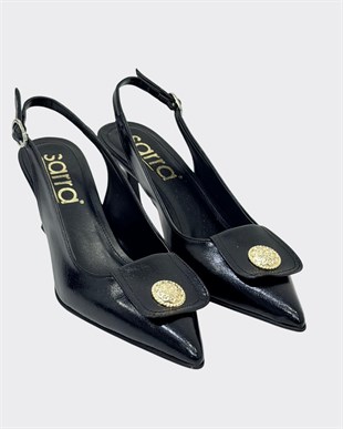 Toka Tasarımlı 7 Cm Rahat Topuklu Stiletto