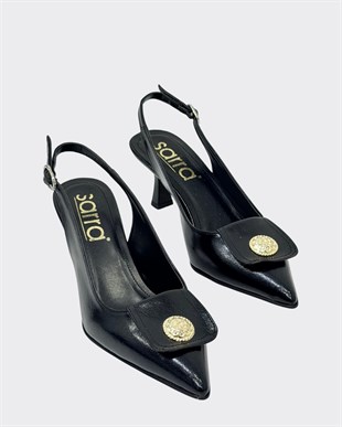 Toka Tasarımlı 7 Cm Rahat Topuklu Stiletto