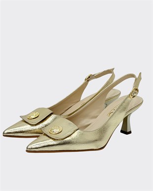 Toka Tasarımlı 7 Cm Rahat Topuklu Stiletto