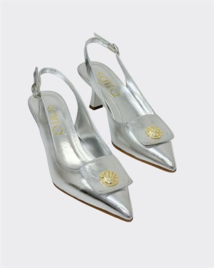 Toka Tasarımlı 7 Cm Rahat Topuklu Stiletto