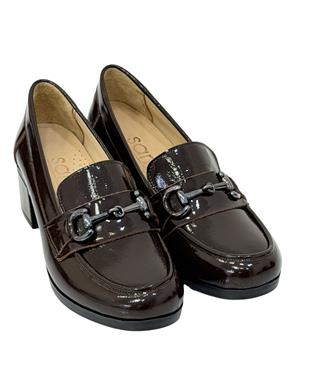 Yumuşak Hakiki Deri Tokalı 5 Cm Rahat Topuklu Ayakkabı