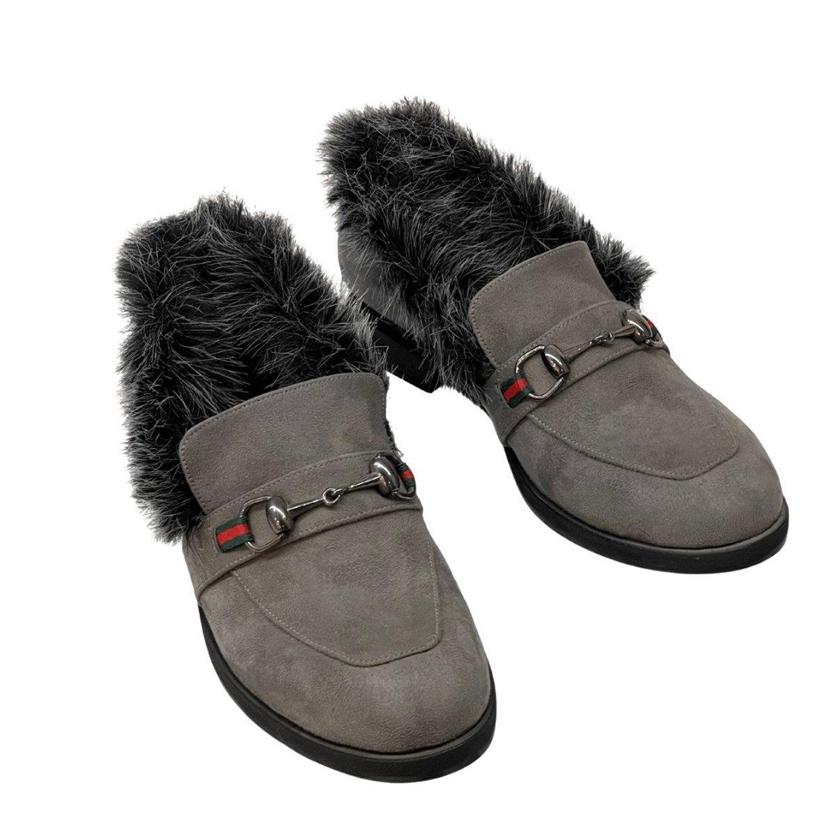 3 CM TOPUKLU KÜRKLÜ LEOFER