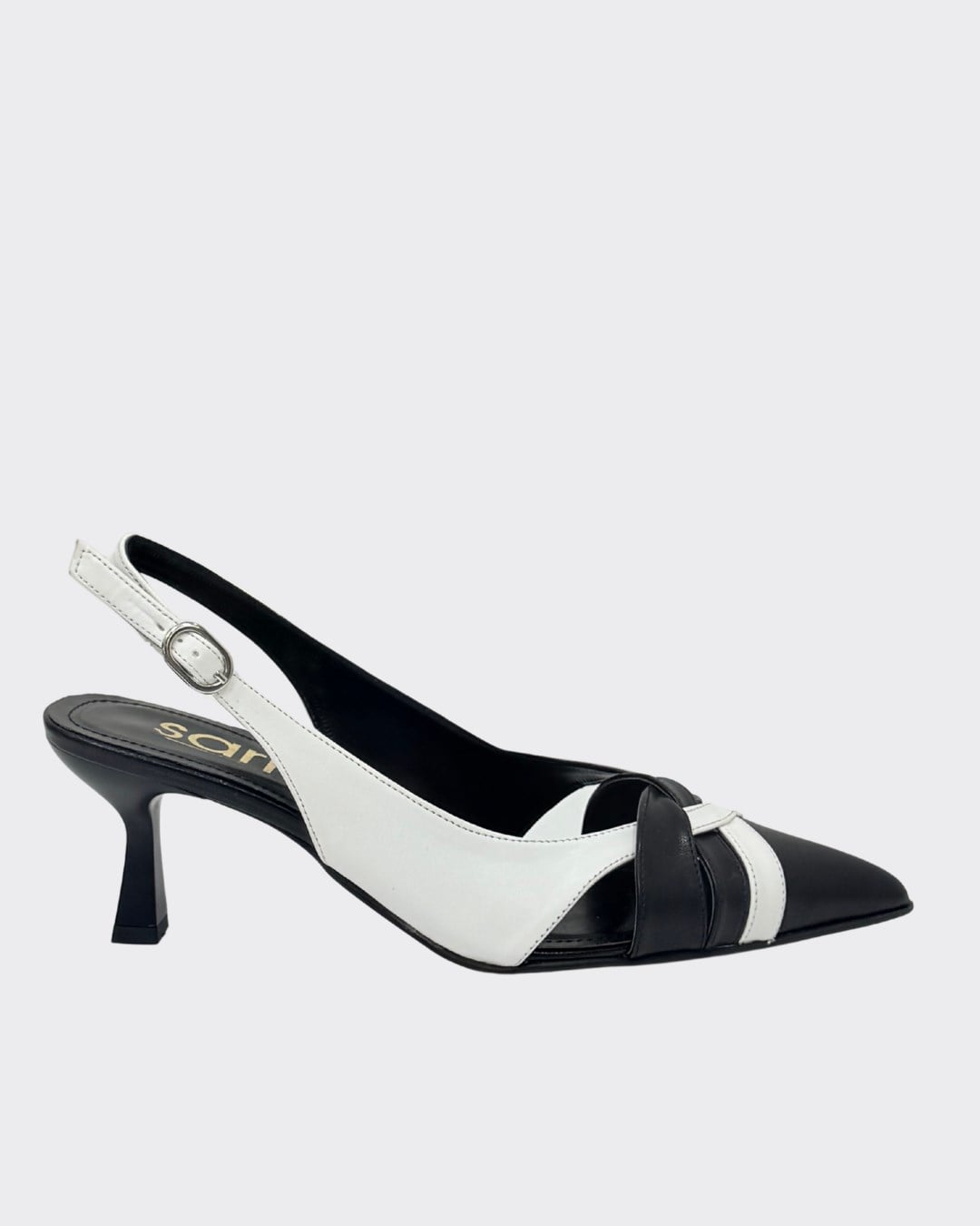 7 Cm Rahat Topuklu Arkası AçıK Stiletto