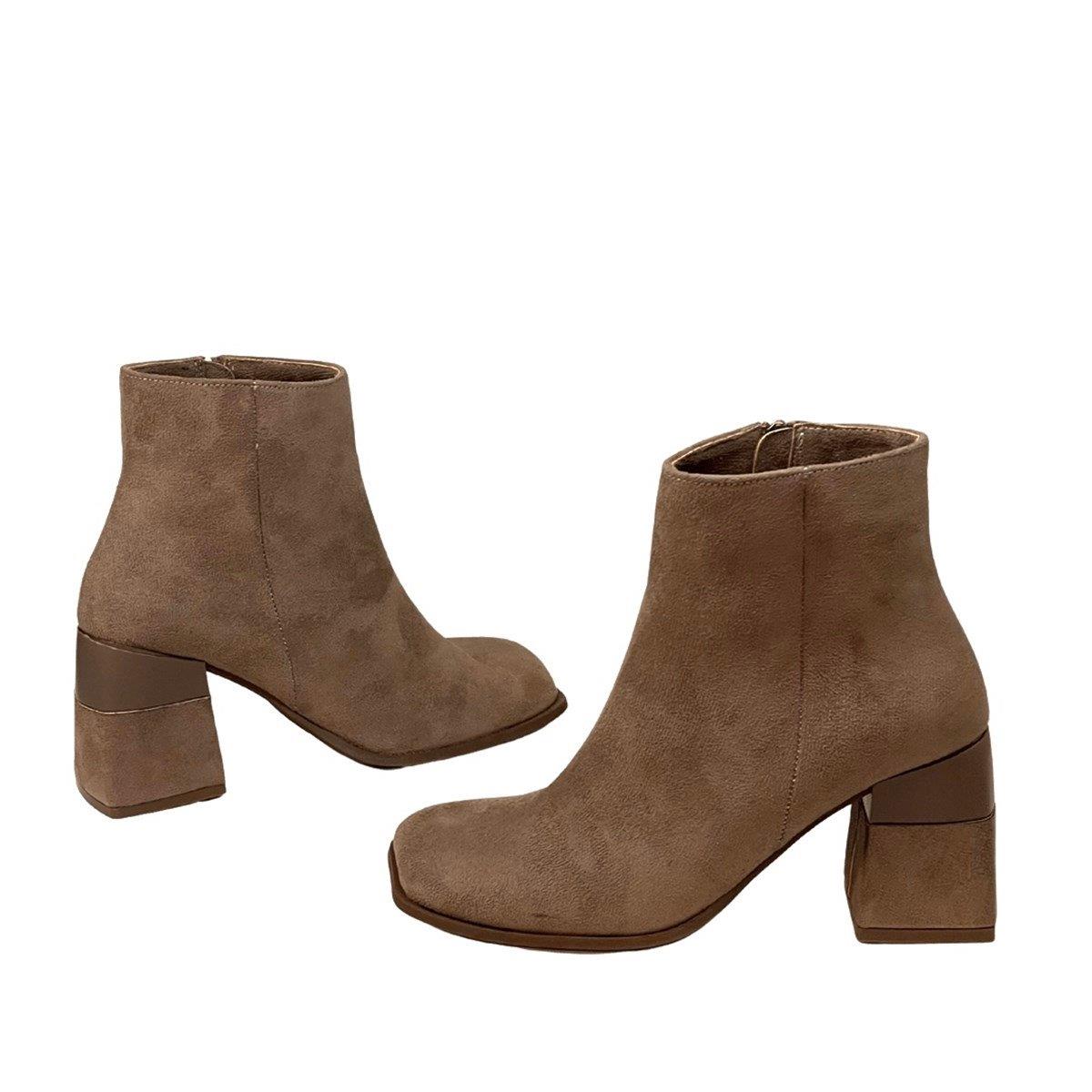 8 Cm Tasarım Topuklu Bot